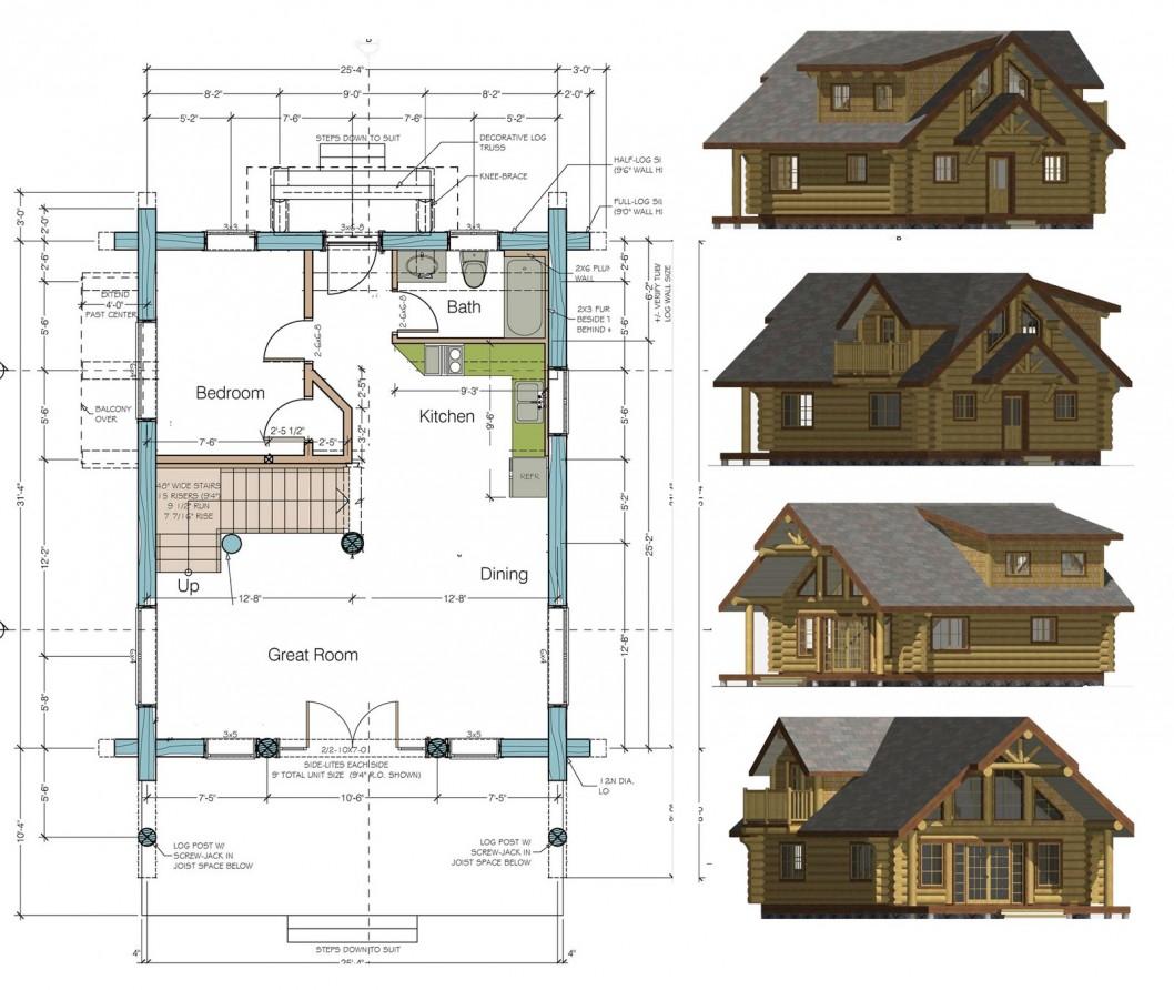  3d Architectural Home Design Software Free Download #7 - Free Cabin Floor Plans And Designs
