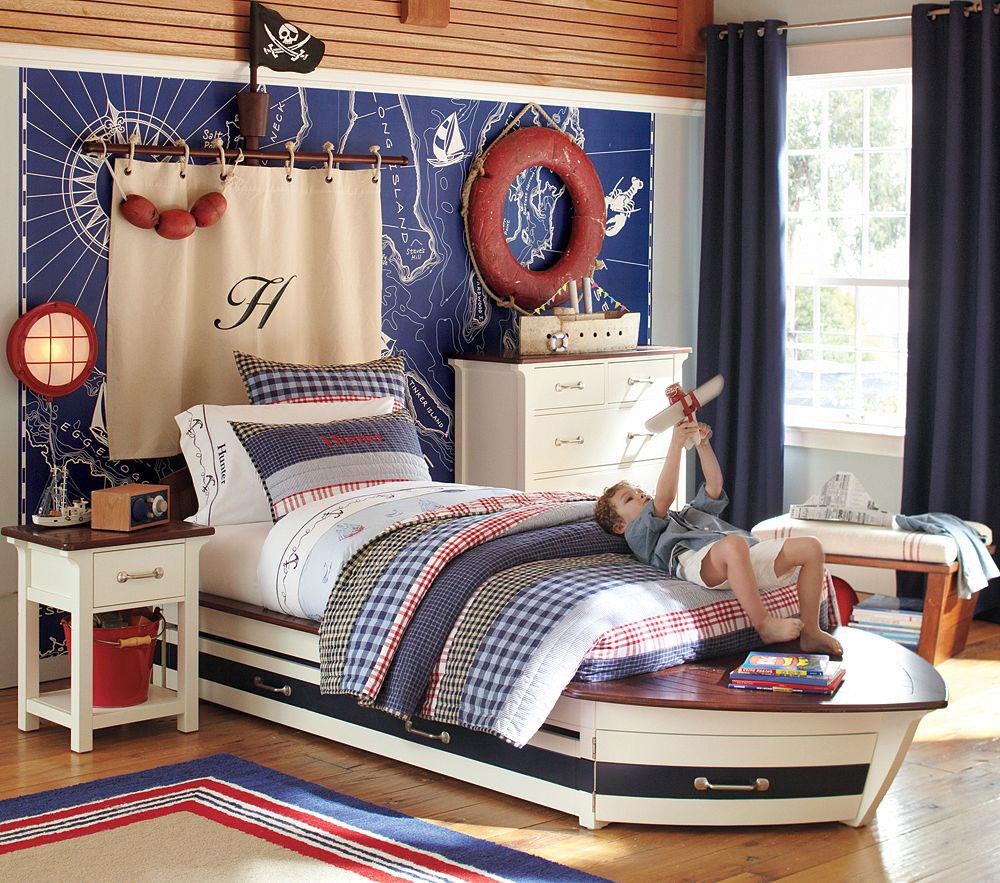 Amazing Pirate Decor For Bedroom #2 - Nautical Boys Room