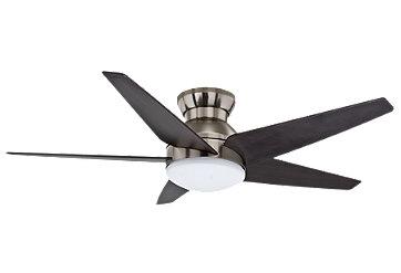  Ceiling Fan Manufacturers #3 - Brushed Nickel Flush Mount Ceiling Fans With Lights