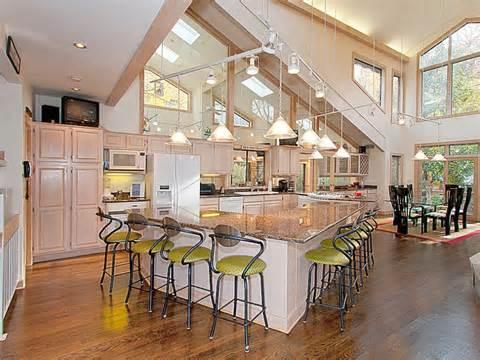 open floor kitchen designs