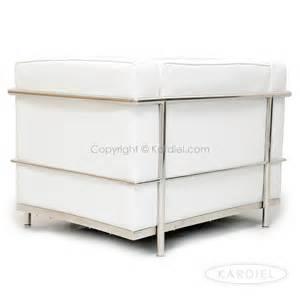  Corbusier Chair #5 - Le Corbusier White Leather Chair