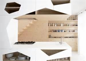 open kitchen shelf