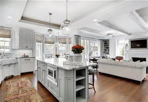 open plan kitchen family room ideas
