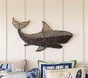  Shark Bedroom Decor #7 - Pottery Barn Kids Shark Wall Art