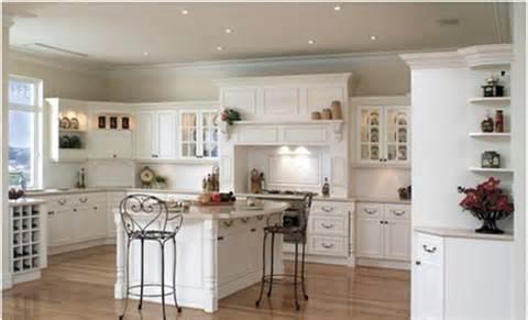 Superb White Cabinet Kitchen Design #7 - Country Kitchens With White Cabinets
